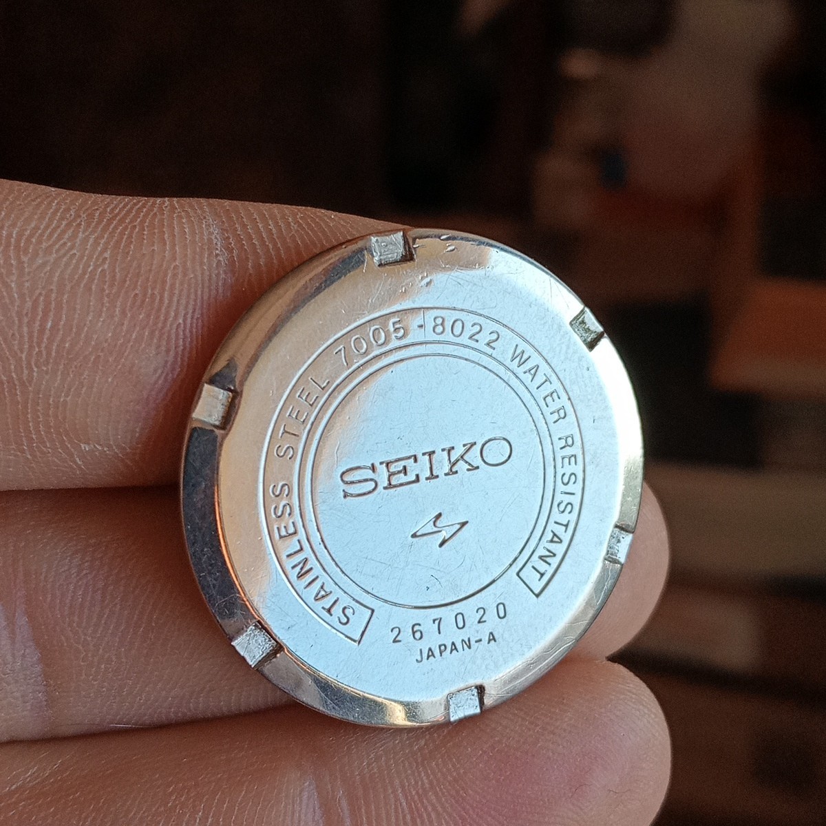 Seiko ref. 7005-8022 Fondello, Case Back, Case Back, Vintage USED