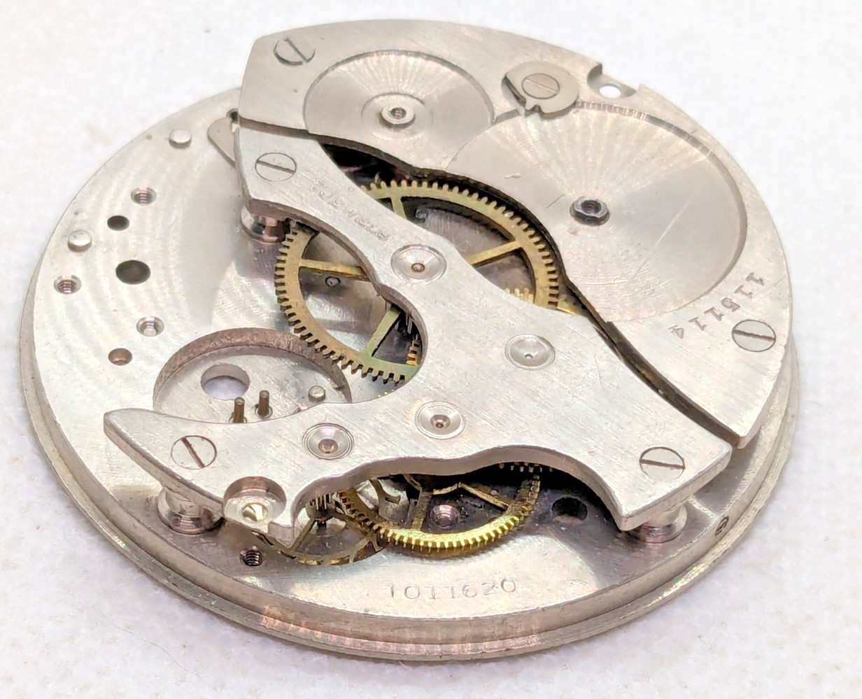 Vintage 40mm Pocket Watch Movement 116114 Crafts Jewelry Watch Parts Unbranded