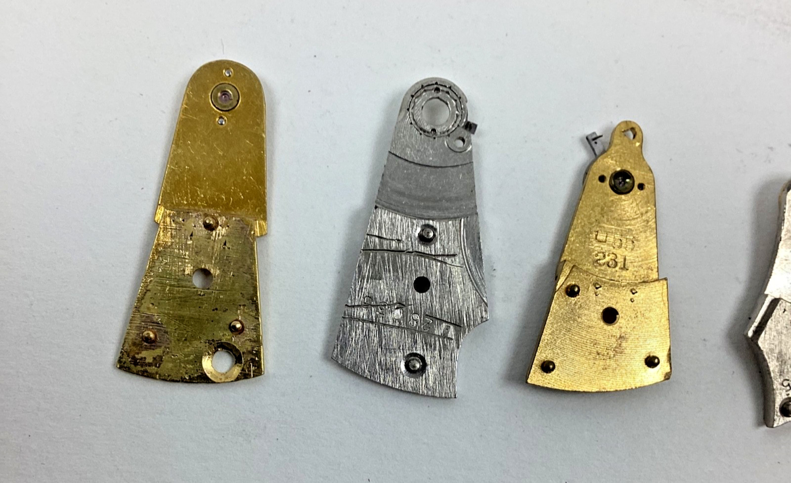 Lot of Watchmakers Pocket Watch Balance Cock Bridge Parts Repair Stempunk