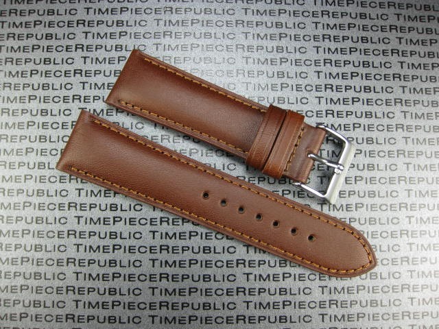 New 22 mm Dark Brown CALF LEATHER STRAP I Watch Band for IWC PILOT PORTUGUESE C