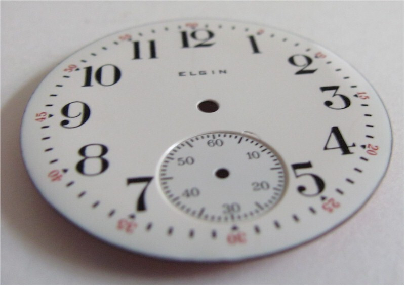 Elgin Pocket Watch Enamel Dial 42.2mm With Sub-second Dial