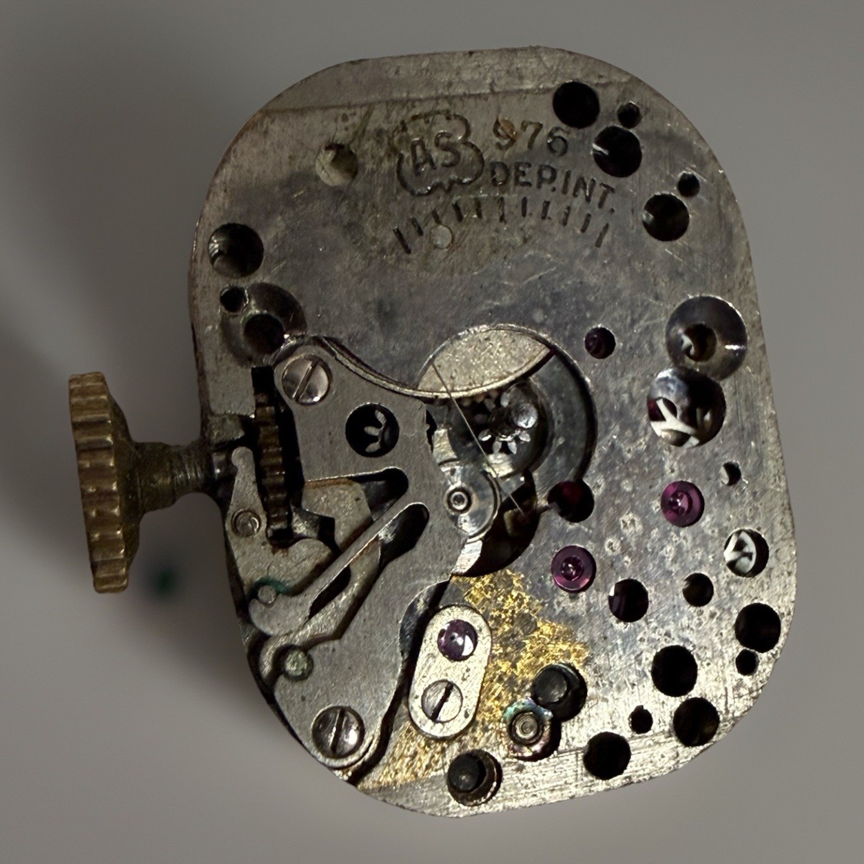 ⌚✨ Vintage DRIVA Swiss Watch Movement (AS 976) — 17 Jewels — Parts/Repair ✨⌚