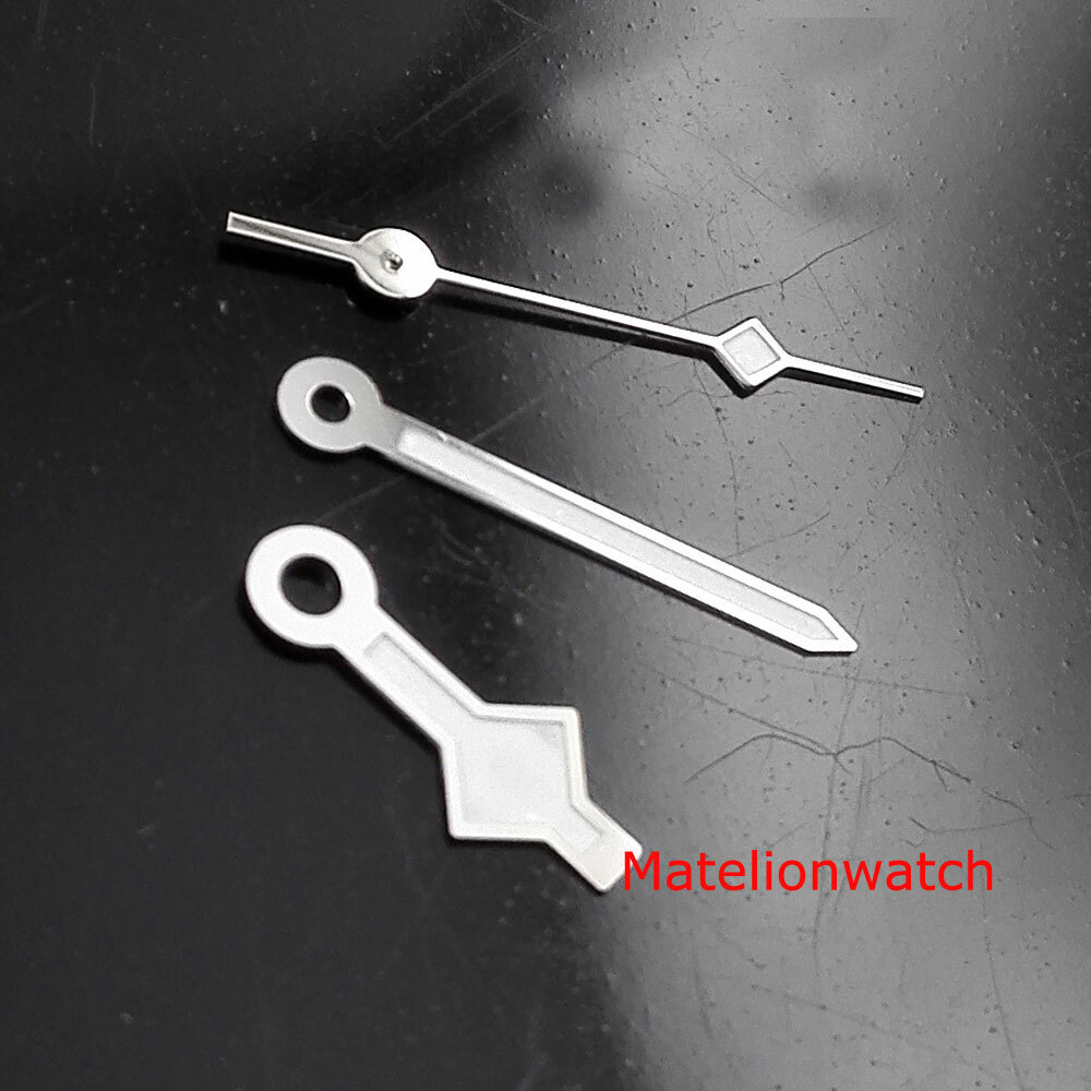 Snowflake Silver Watch Hands Fit For 2813 Miyota 8215 821A Movement Green Lume