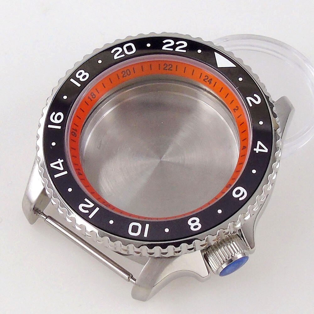 41mm Steel Diving 20Bar Watch Case Strap Sapphire 120 Clicks for NH34 GMT NH35