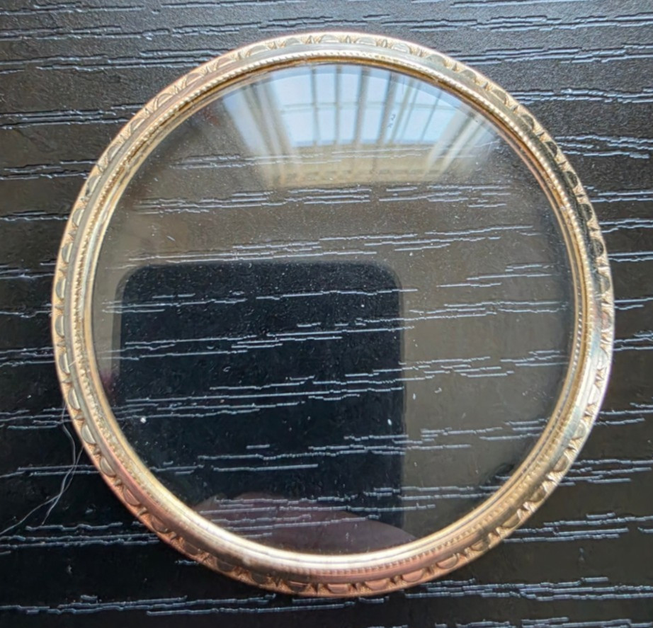 HAMILTON WADSWORTH 10K GF POCKET WATCH BEZEL WITH CRYSTAL MODEL 2