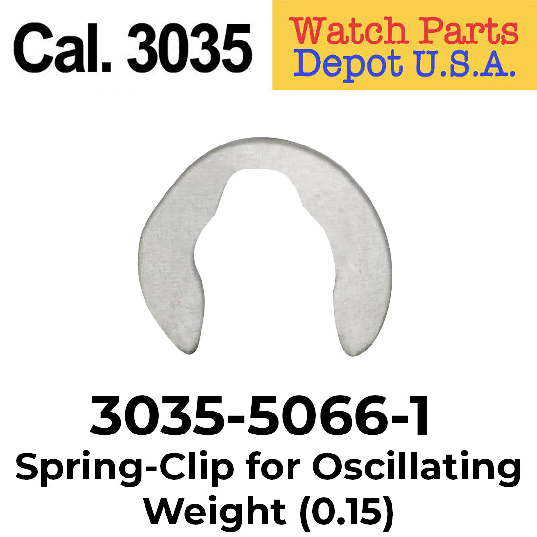 Rolex Caliber 3035-5066-1 – Spring-Clip for Oscillating Weight, 0.150 SWISS MADE