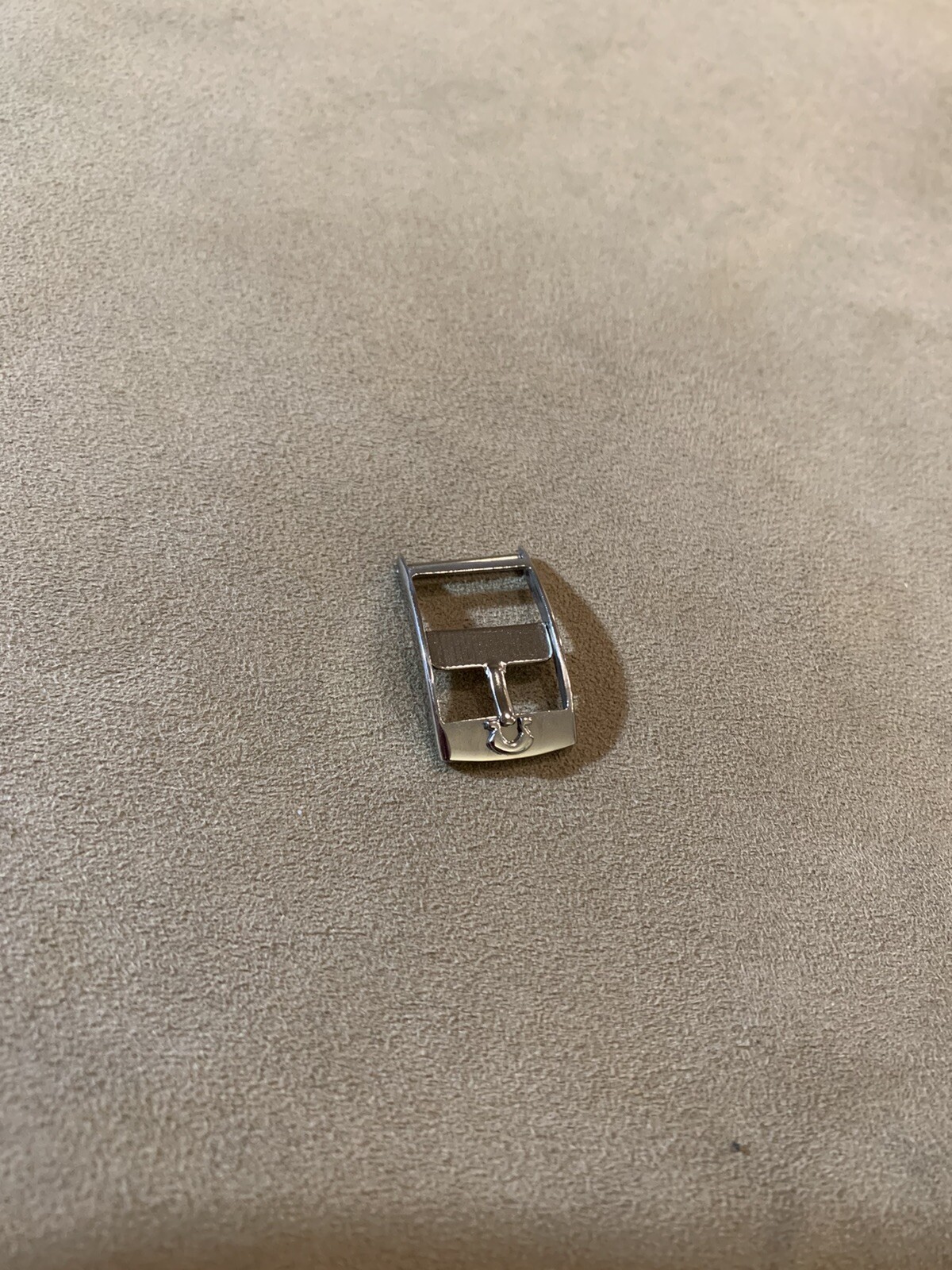 OMEGA Watch Buckle Clasp 14mm Silver Tone Polished Stainless Steel Unused NOS