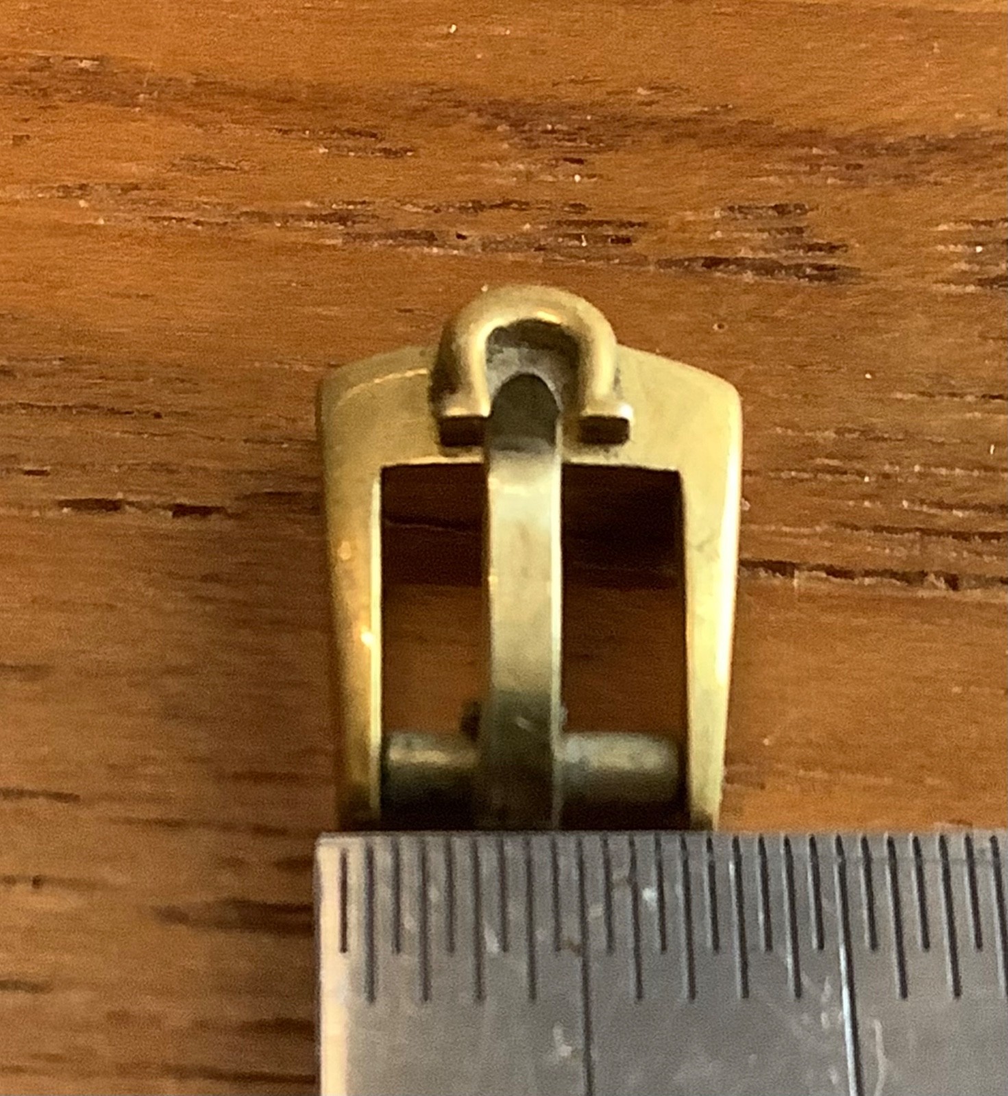 Vintage Omega Lady’s Gold Plaque Buckle To Fit 6mm Two Piece Leather Strap