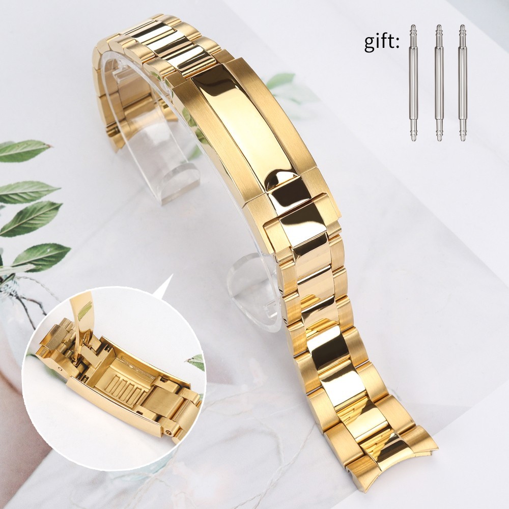 Oyster President Bracelet 20MM Premium Solid 316L Stainless Repair Curved Bands