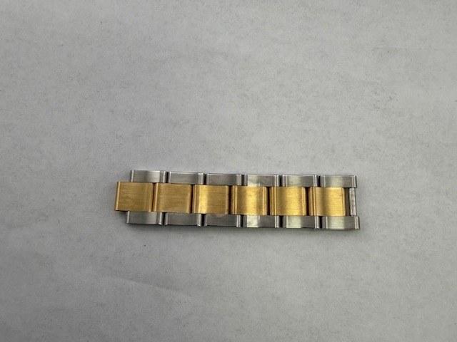 Genuine Rolex 14MM Stainless/18 kt Gold OYSTER LINK “D” style hollow link