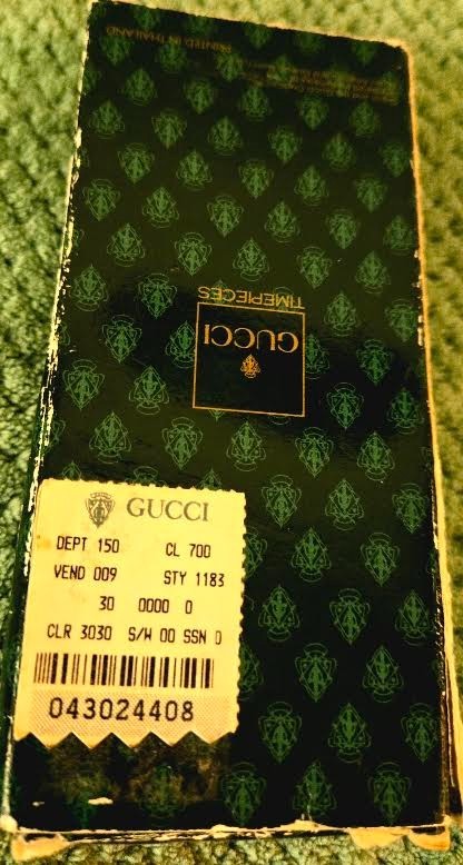 VTG Rare 1980’s Gucci Bezel watch New Old StockNOS Bezel Box Tag Swiss