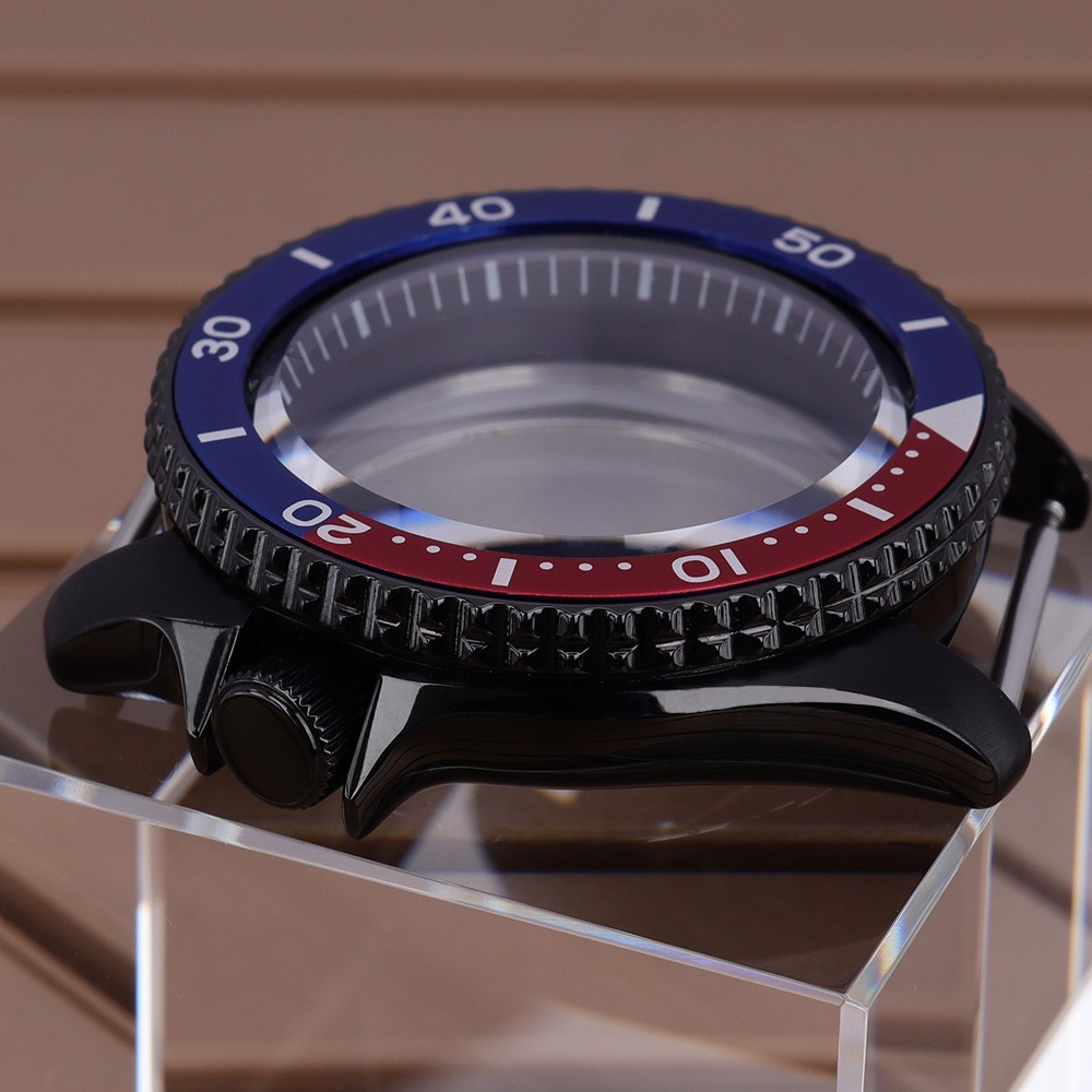 42.5mm Modify SKX007 Mod Watch Case 316 Steel Ceramic Bezel For Seiko NH35 34 36