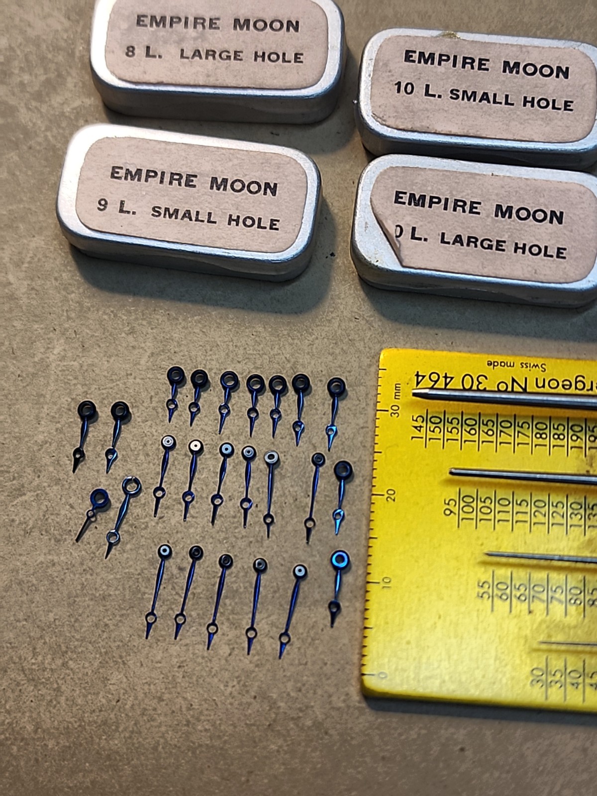 Lot Of Vintage NOS Empire Blue Moon Wristwatch Hands