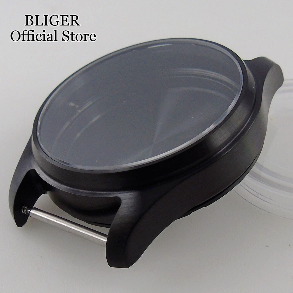 39mm Diver Watch Case Brushed 200M Waterproof fit NH35A PT5000 Sapphire Crystal