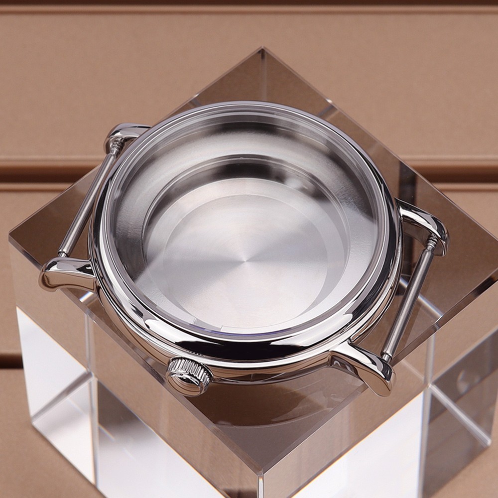 For Eta 2824 PT5000 Movement 40mm Polished Watch Case 316L Stainless Steel 10ATM
