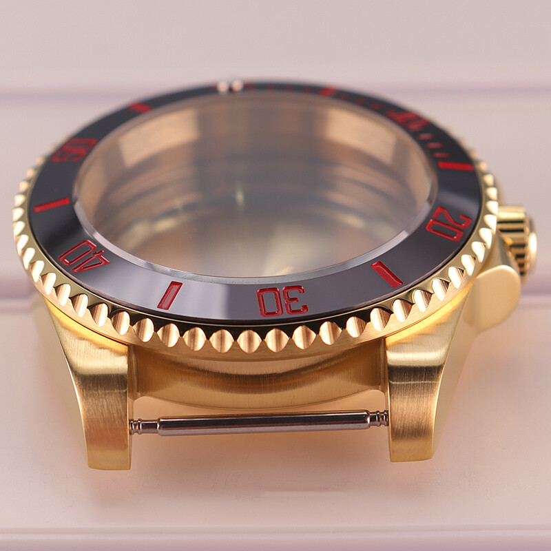 40mm diver Watch Case Cyclops Sapphire Glass For Seiko NH35 Mechanical movement
