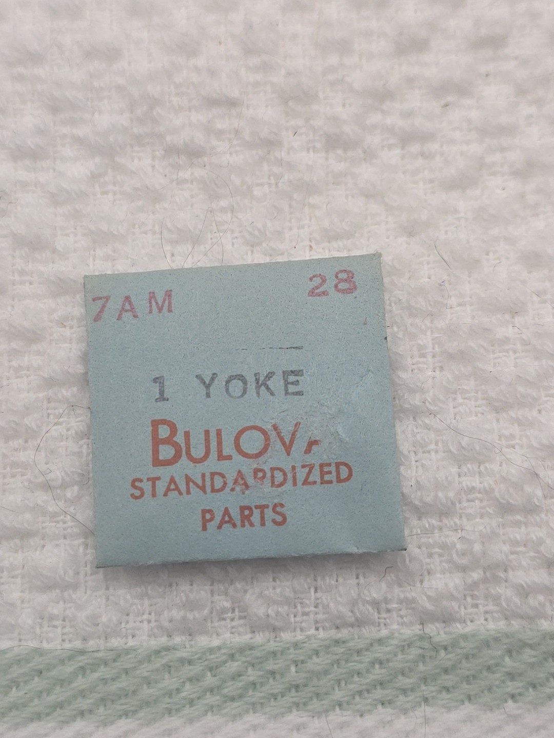 Bulova 1 Yoke 7AM #28 NOS