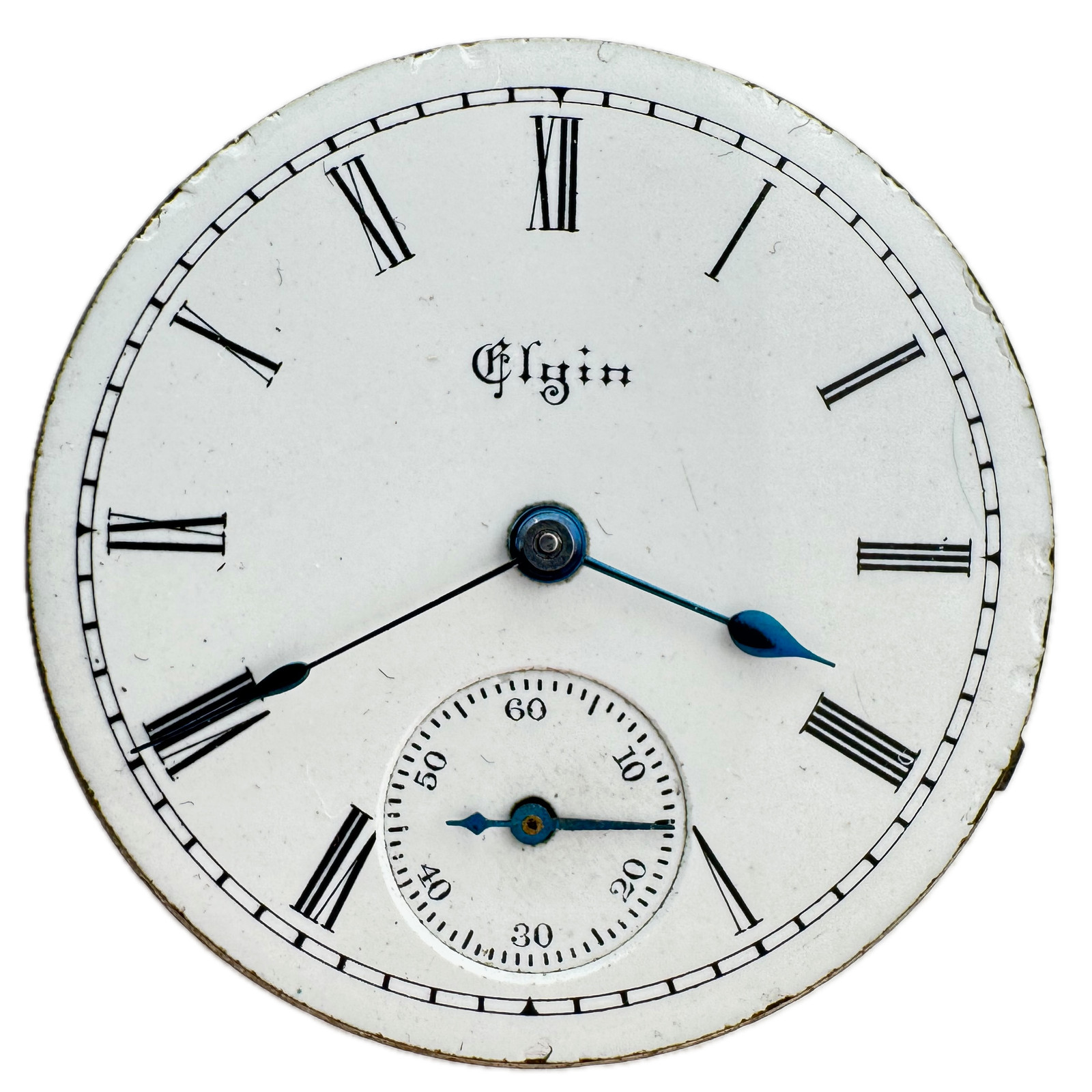 Antique 0s 1891 Elgin Roman Dial Mechanical Hunter Pocket Watch Movement 110 USA