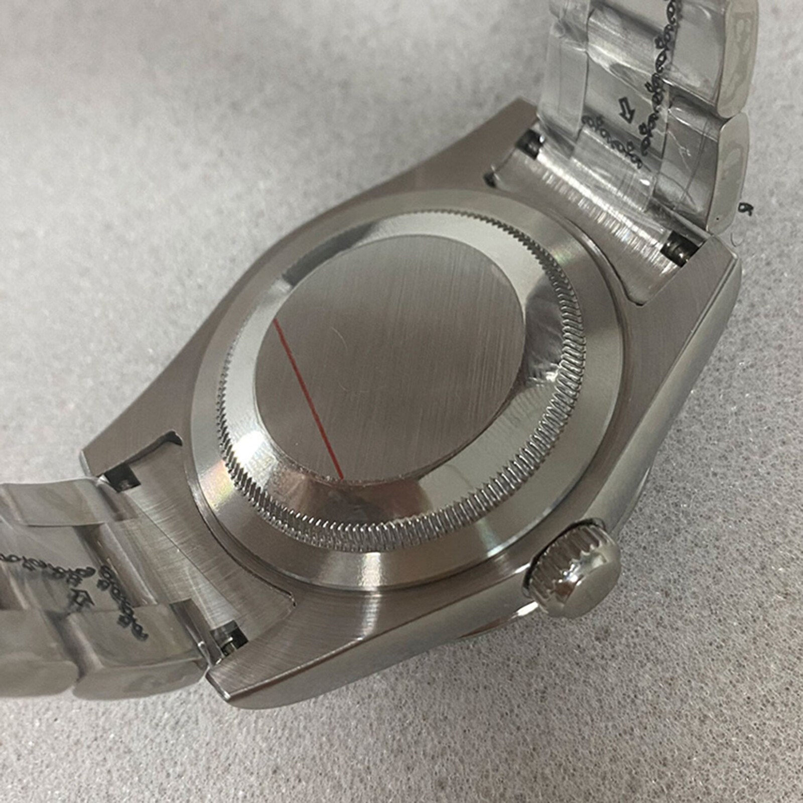 39MM Oyster AK Sapphire Glass Steel Watch Case + Strap for NH35/36 Movement Part
