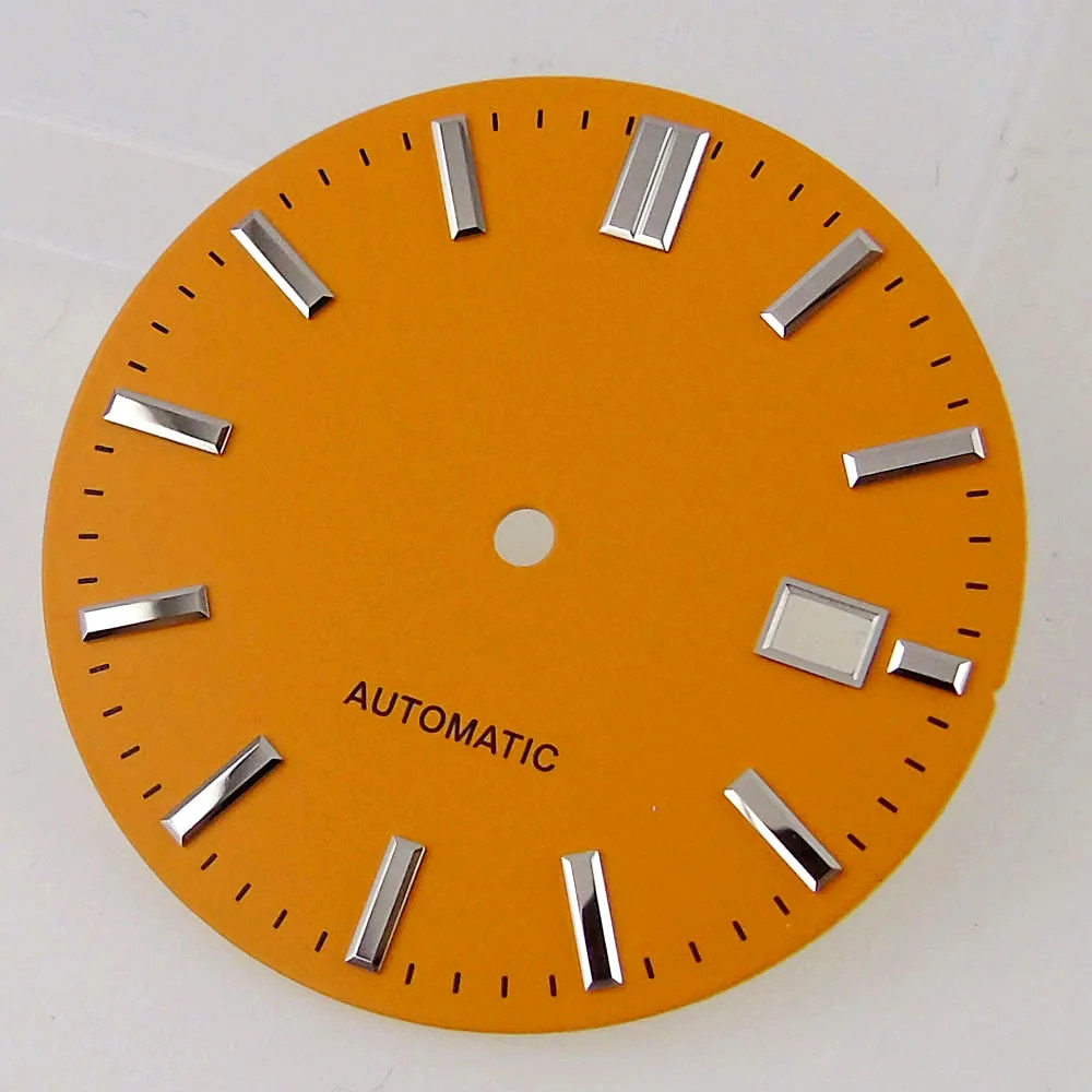 33.5Mm Watch Dial Face for NH35 NH36 NH37 NH38 NH39 Movement Silver Index Steril