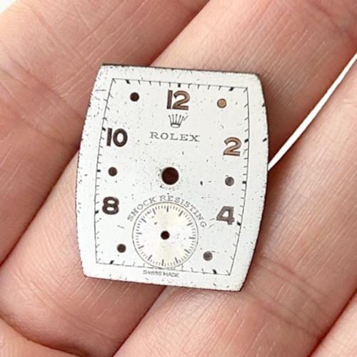 A Vintage Rolex Art Deco Style Wristwatch Dial. 1920s/30s.