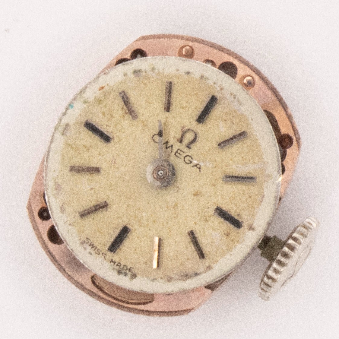 Vintage Omega Caliber 484 17-Jewel 2-Adjustment Wristwatch Movement, Runs