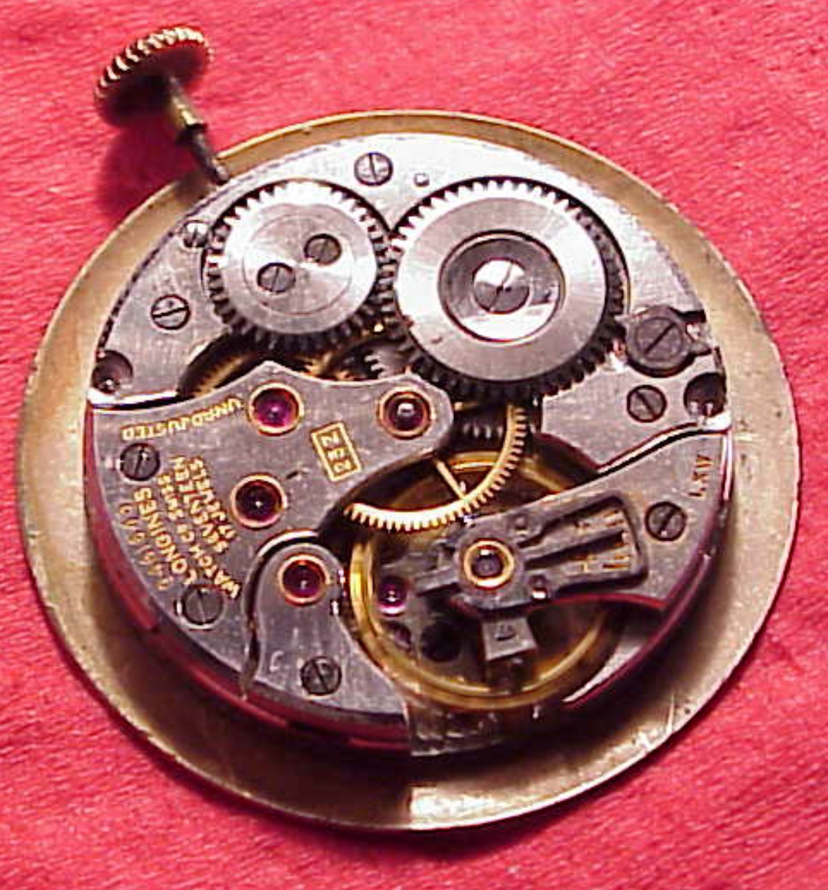 LONGINES 23Z SUB SECOND RUNS ON WINDING WRISTWatch Movement REPAIR PARTS