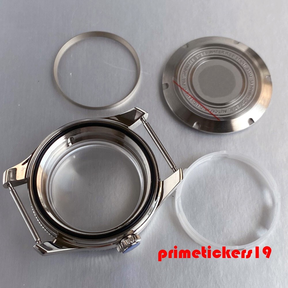 Domed Sapphire Dive 40mm Men’s Watch Case+Band+Inner Ring 20BAR Fit NH35 PT5000