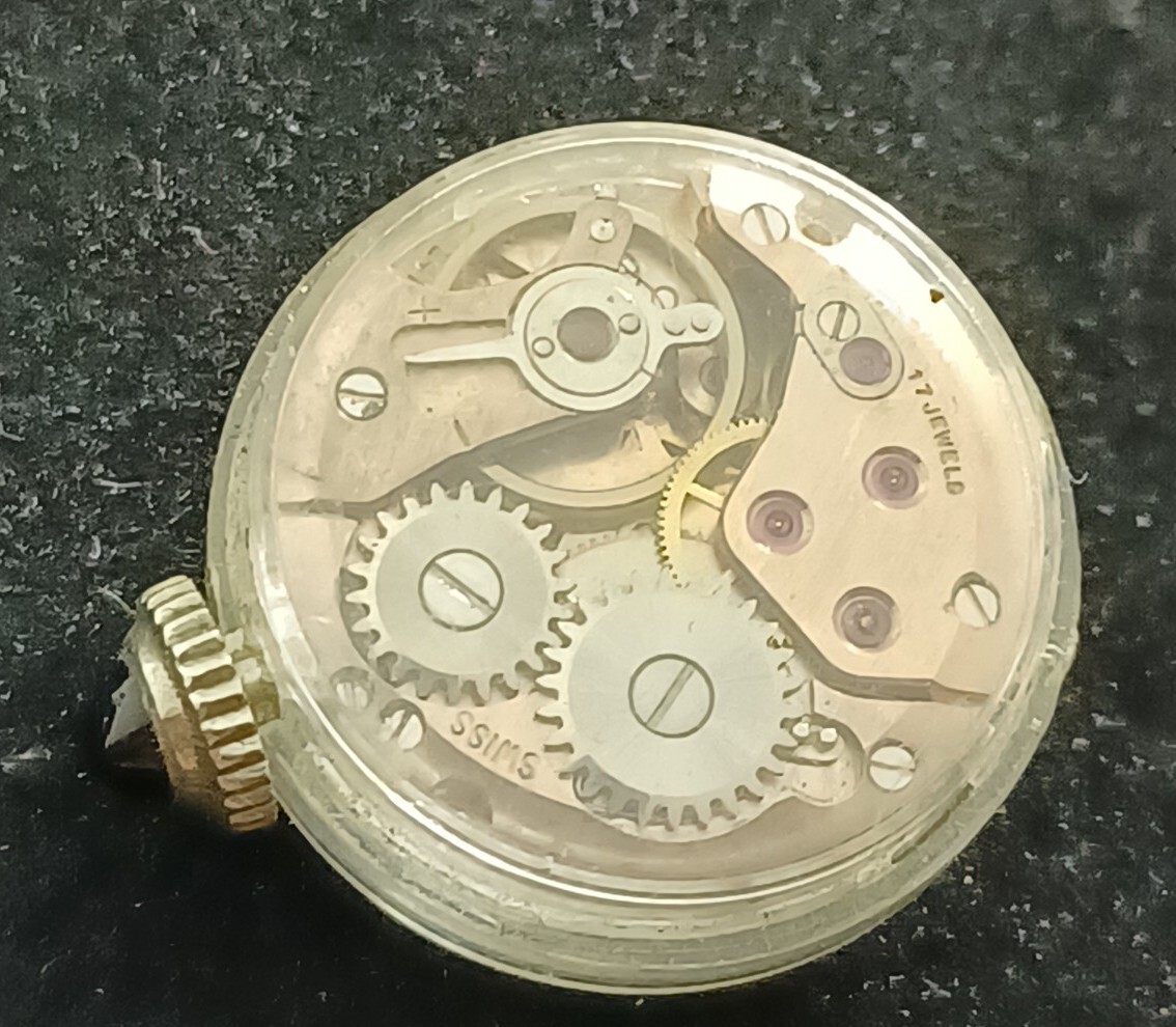 Paul Arpantier 17 Jewels Swiss Wind-up Watch Movement WORKS!