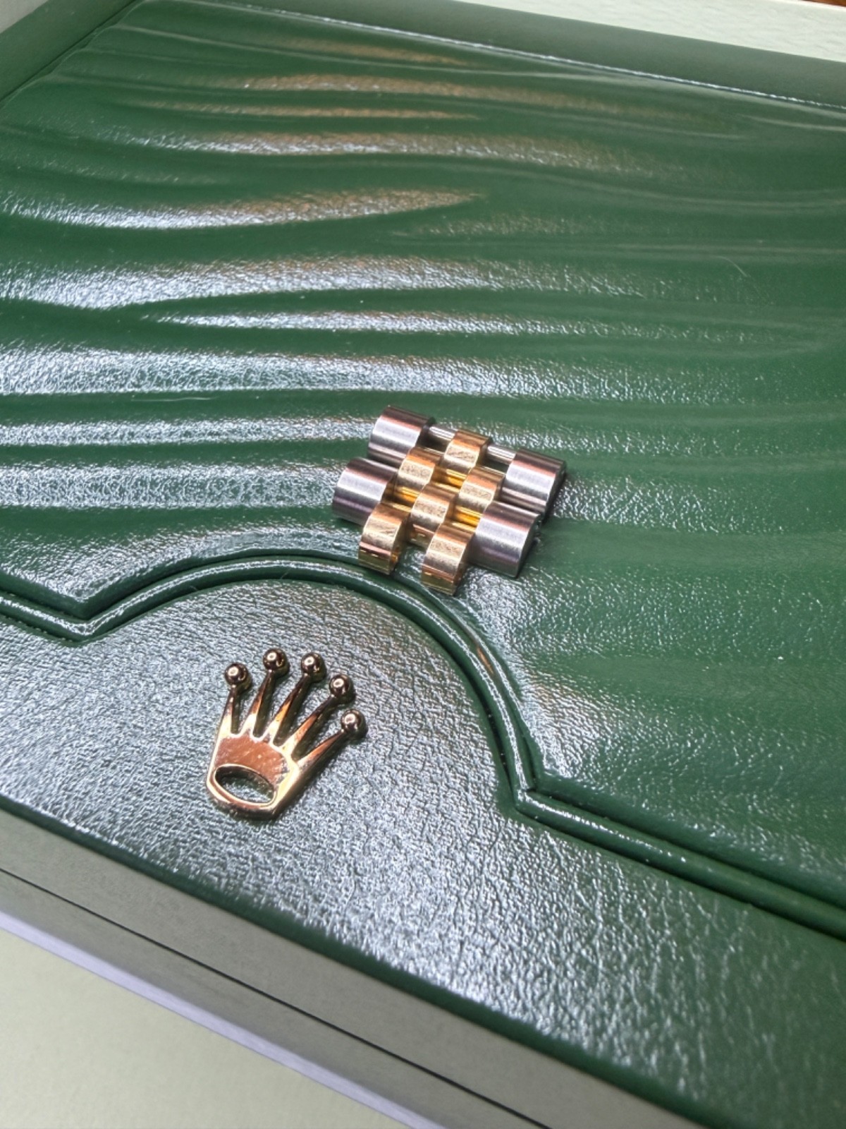 Authentic Rolex, 2 Jubilee Links, 18K Yellow Gold /SS, 16.1 mm (2 Links Only)