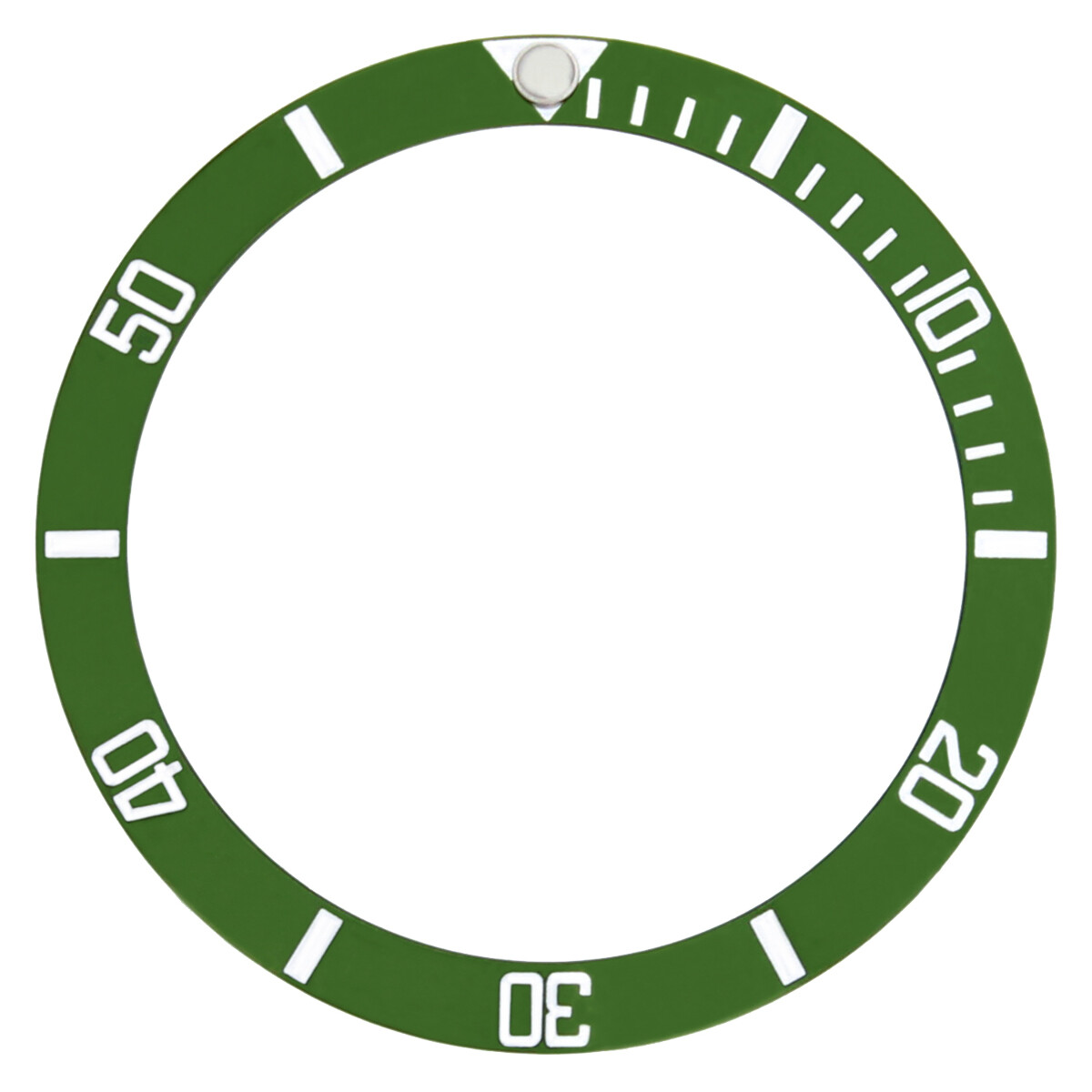 50TH ANNIVERSARY BEZEL INSERT FOR ROLEX SUBMARINER WATCH GREEN 16610LV FAT FOUR