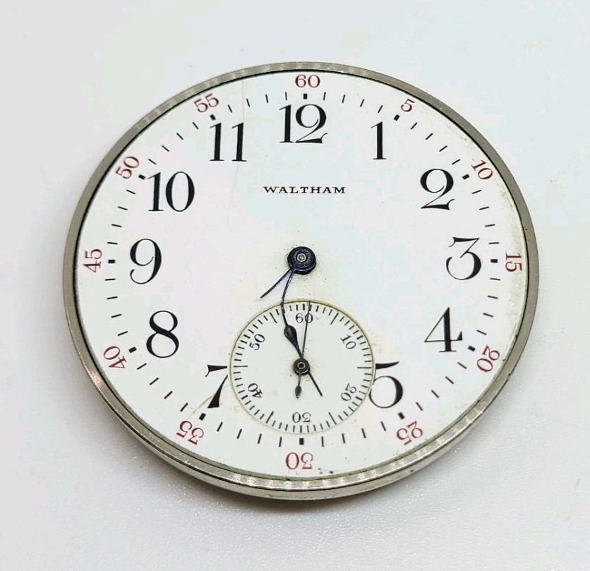 1917 Waltham Model 1894 Grade No. 220 15J 12s Pocket Watch Movement For Repair