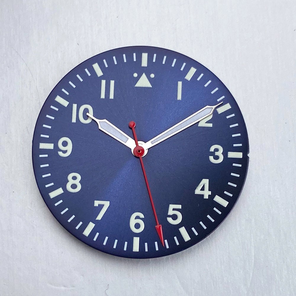29mm Luminous Pilot No Logo Watch Dial For Miyota 8215 PT5000 NH35 Replacement