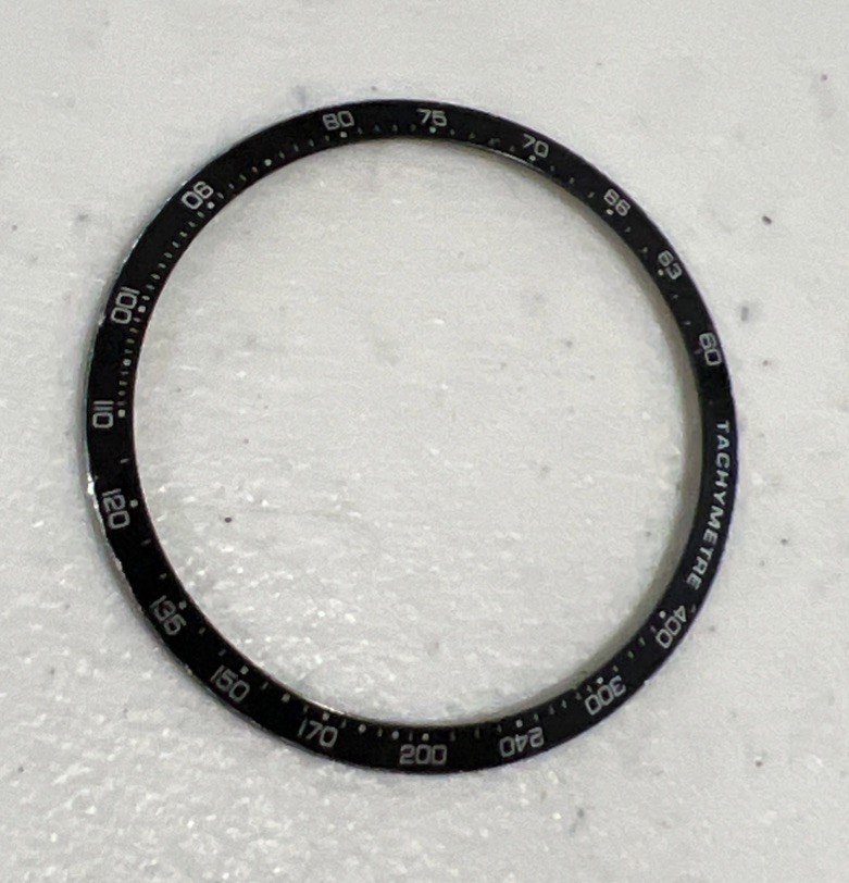 Tag Heuer Bezel Insert CV2010 Black Carrera Chrono Authentic