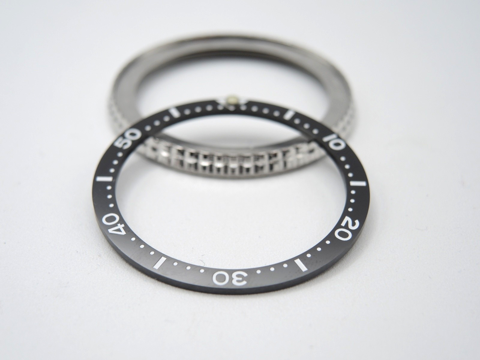 NEW CERAMIC BLACK BEZEL INSERT & STAINLESS BEZEL FOR DIVERS 7002-7001 /6309-7040