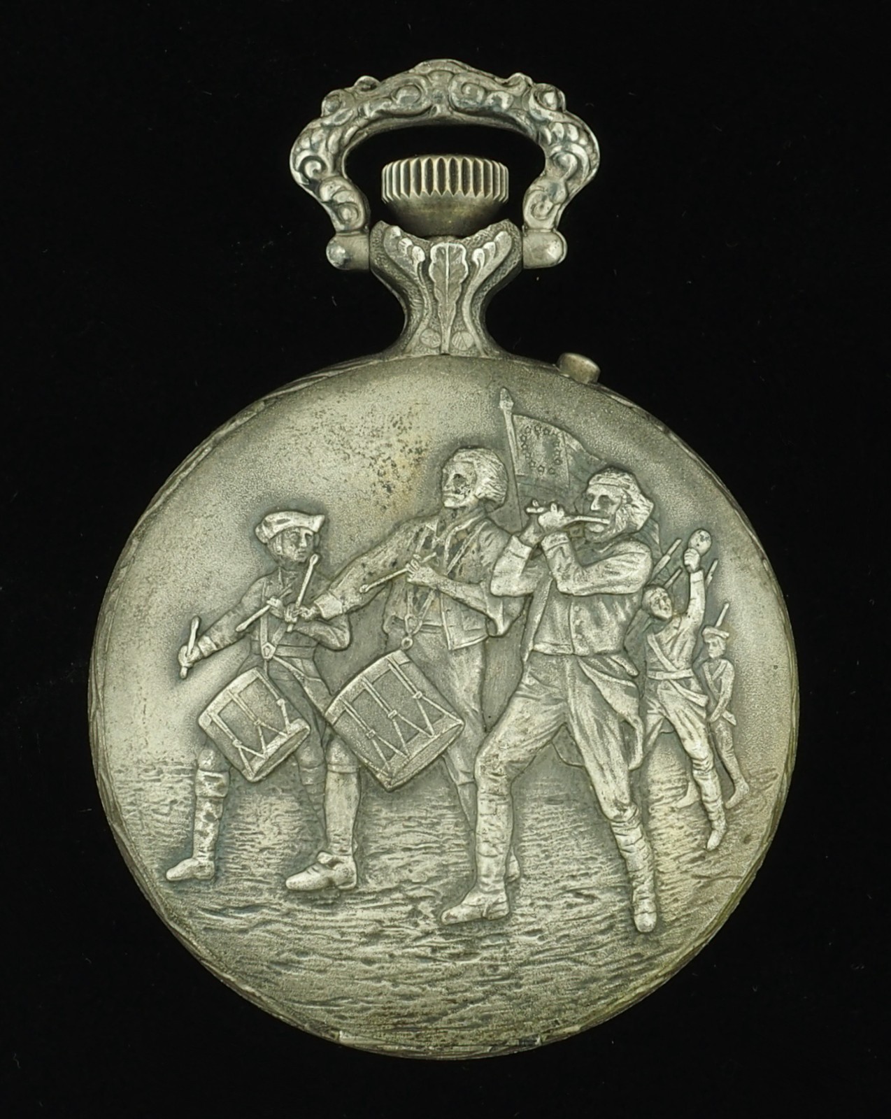 Large 55mm Sears Bicentennial Smiths Pocket Watch Eagle Liberty Bell for Repair
