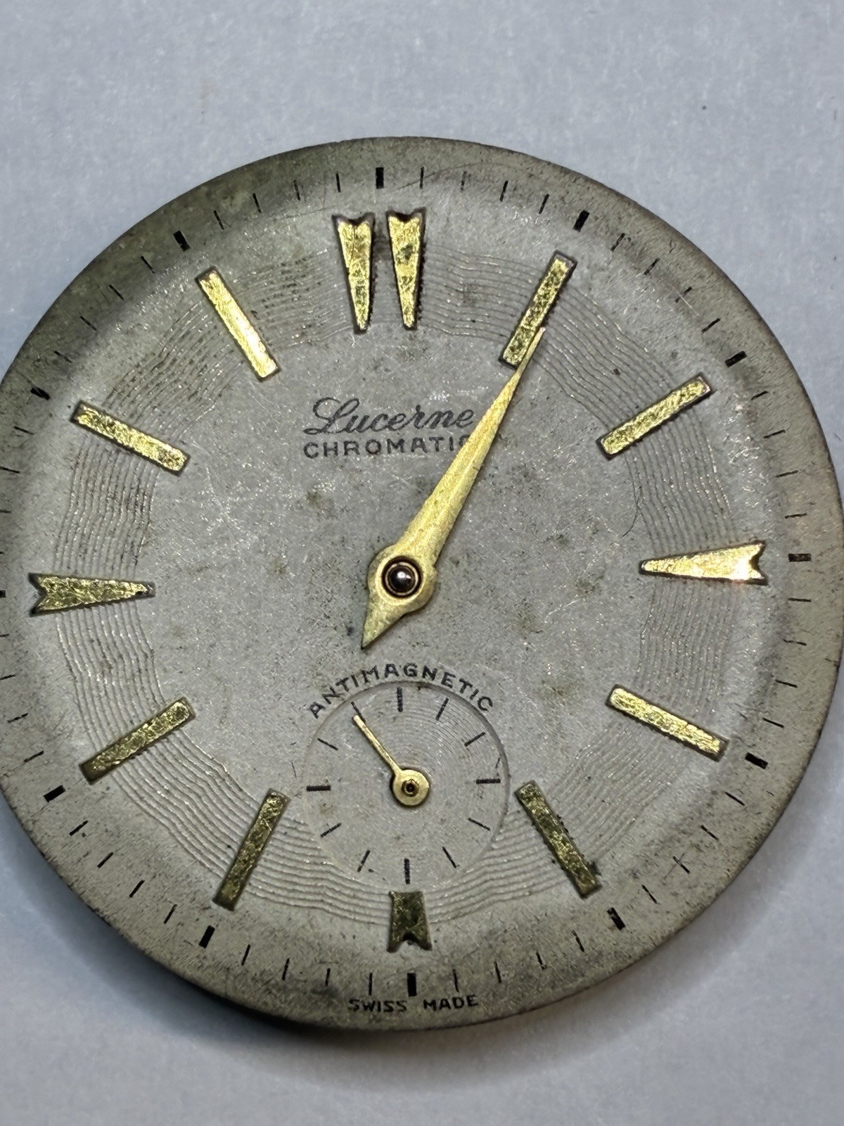 Shelly, Norman, Lucerne Watch Movement w/ Dial Lot Arabic & Non-Numeric