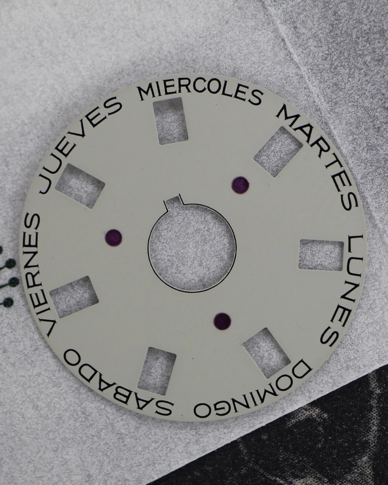 NEW Rolex 3055-5135-202 Day-Date Wheel Spanish Week Gray White Week 5055