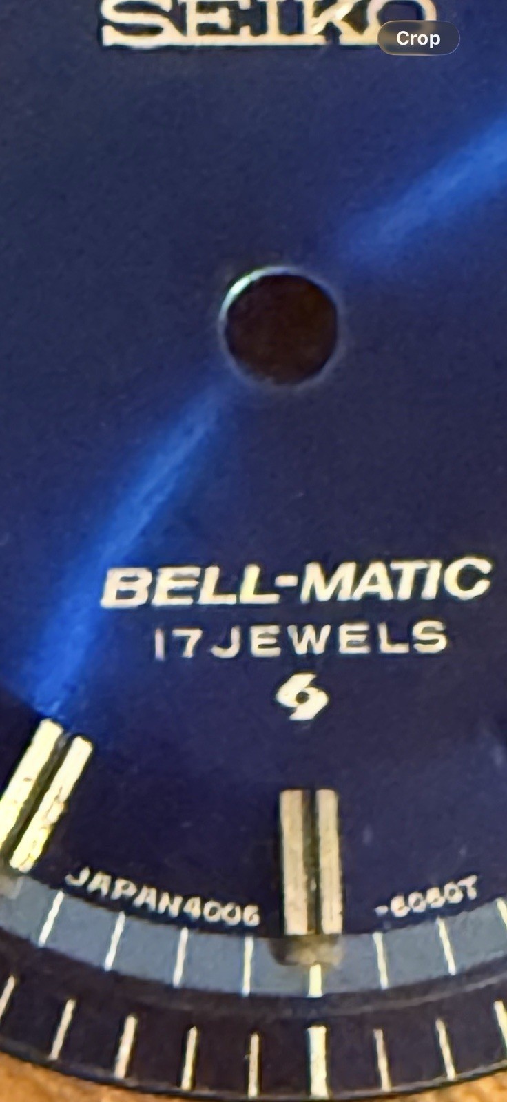 SEIKO Bell-Matic 4006- 6050T BLUE DIAL NOS
