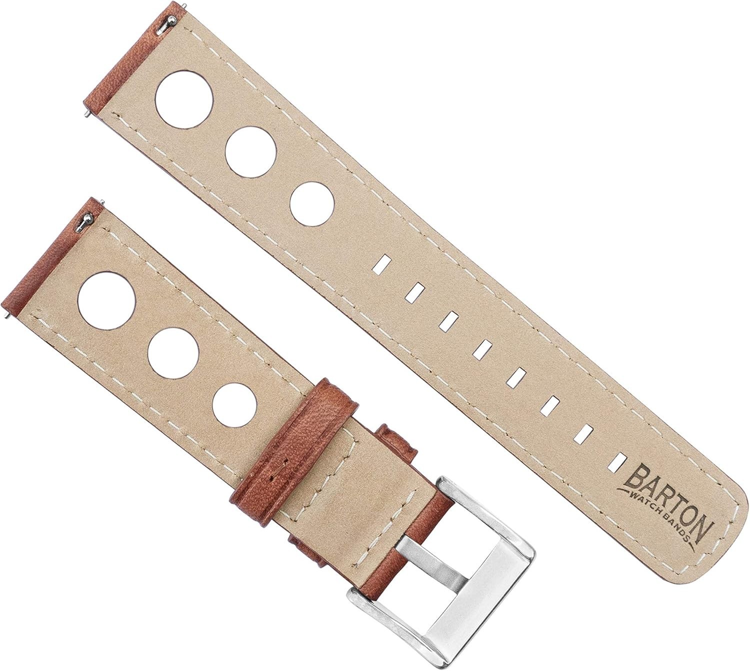 Barton Racing & Rally Horween Leather Straps with Integrated Quick Release Sp…