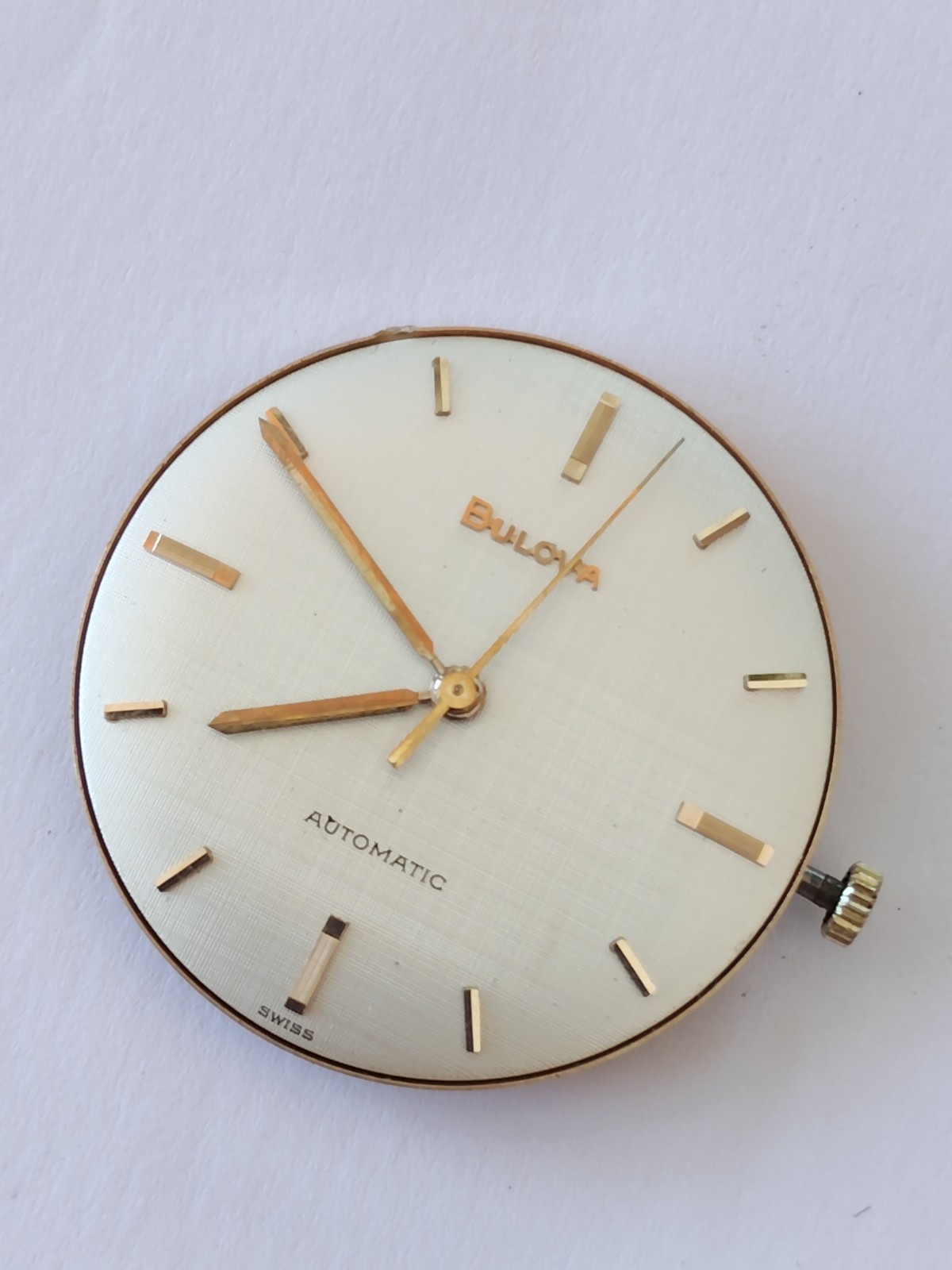 Vintage Bulova 11 ALAC automatic movement, Textured Dial (R-2727)