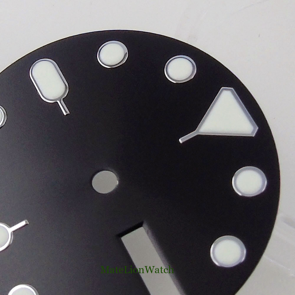 28.5mm Watch Dial Watch Face Fit For NH36/NH36A Automatic Movement Green Lume