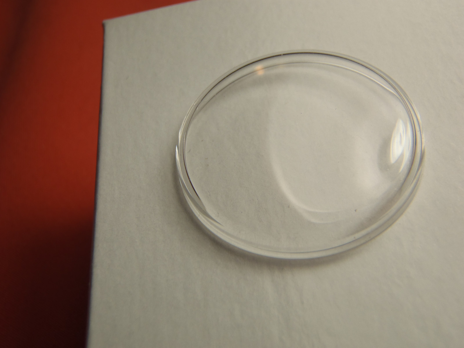 AWC HIGH ROUND PLASTIC WATCH STEP CRYSTAL # 43 = 27.3 MM NOS