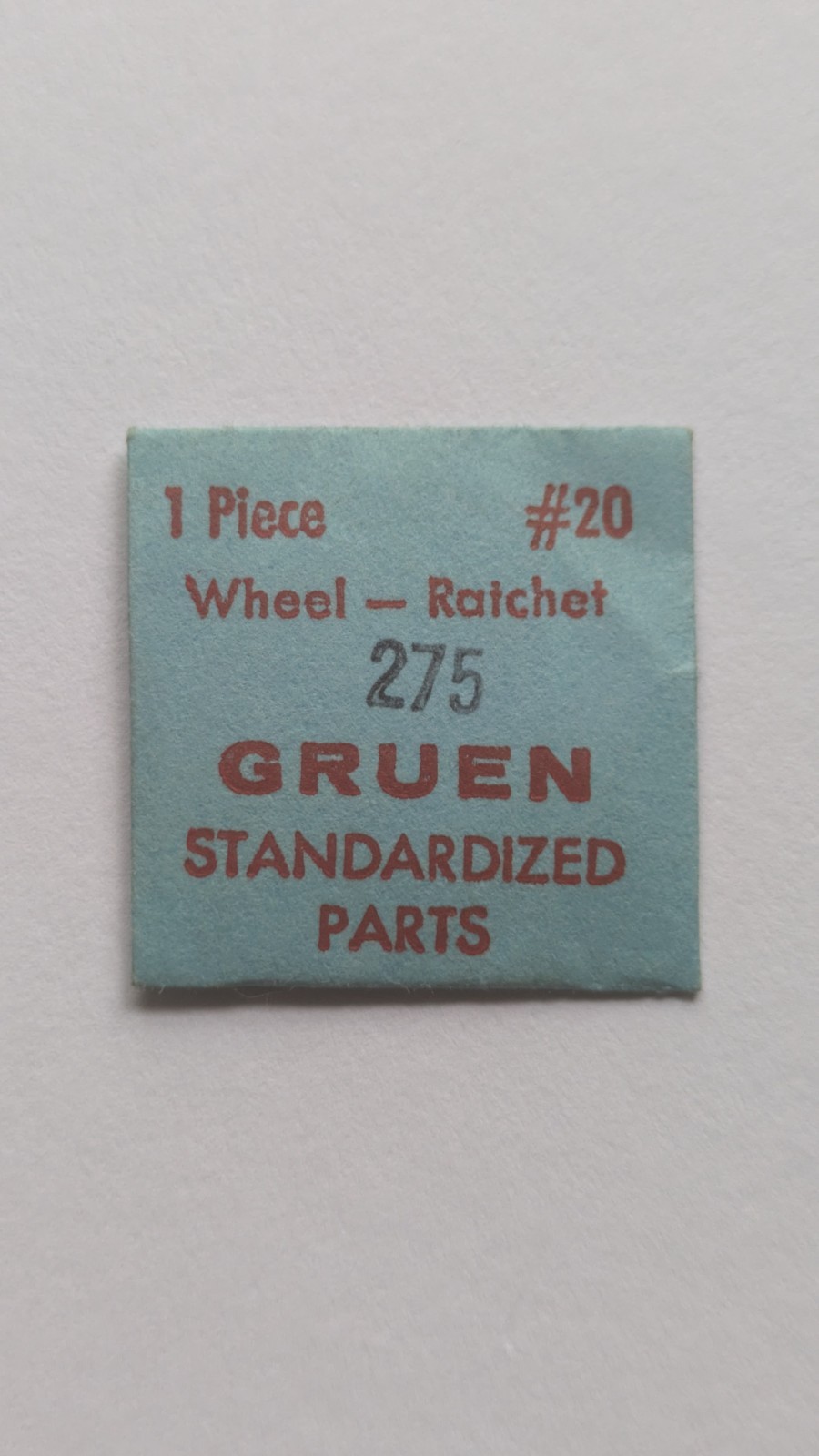Gruen 275 Movement – Ratchet Wheel #20 Genuine Gruen Watch Parts