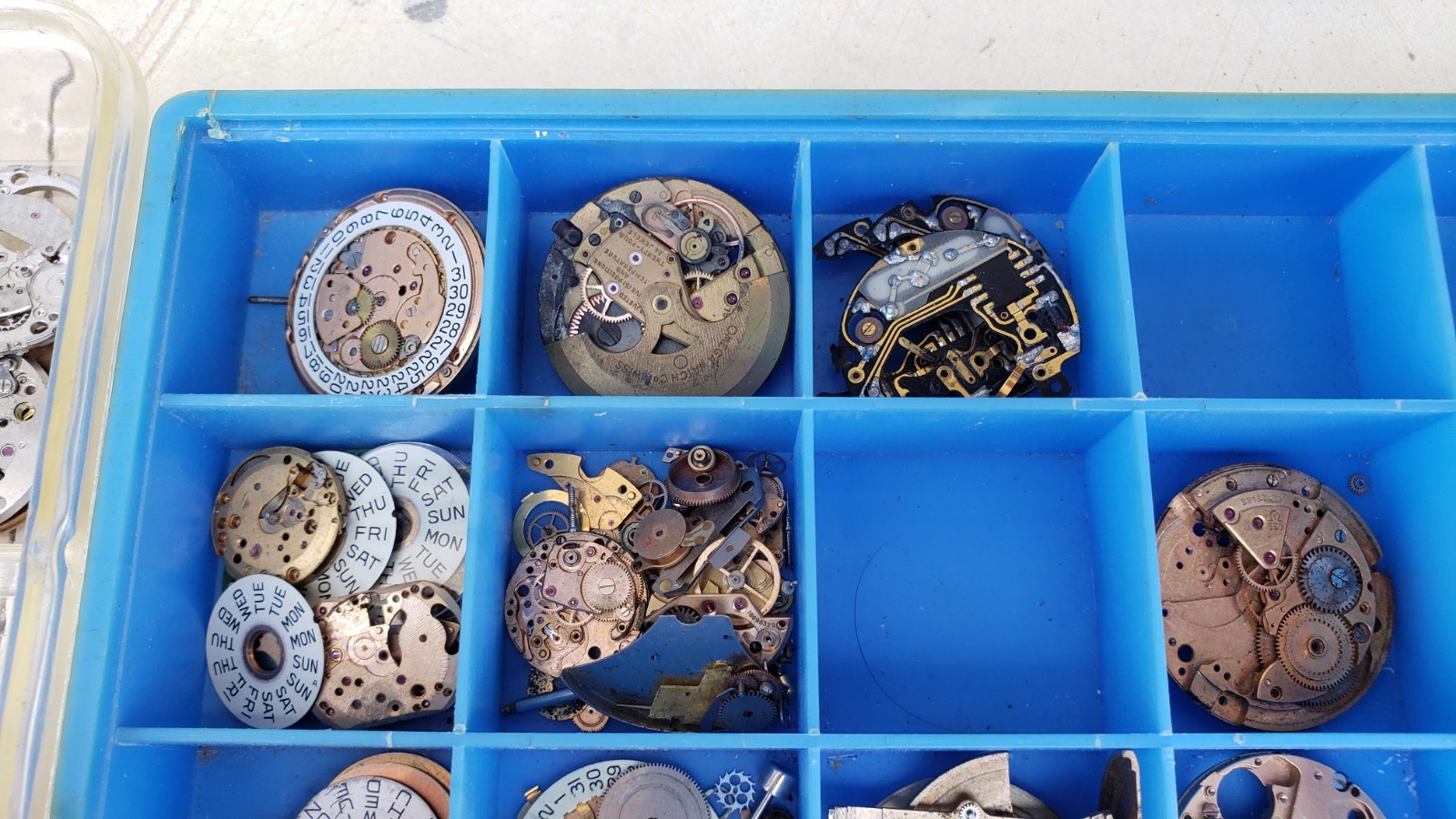Huge Lot Of Omega Watch Movements & Dials & Parts