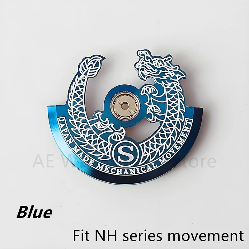Blue NH35 NH36 Watch Rotor Replacement Modification Accessory Movement Parts