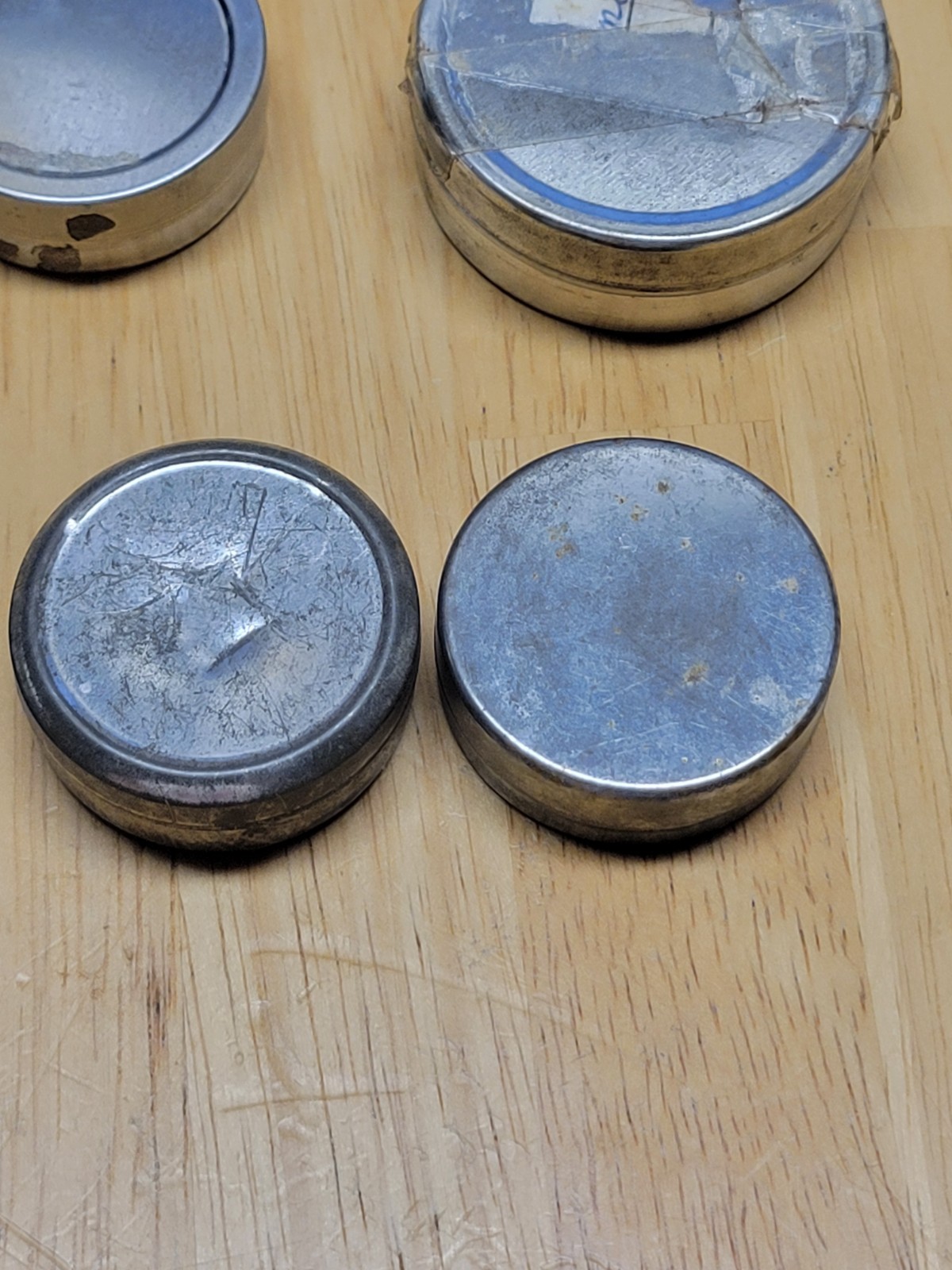 11 Watchmaker Tins for Parts or Movements Complete with Lids 2” Wide LT3