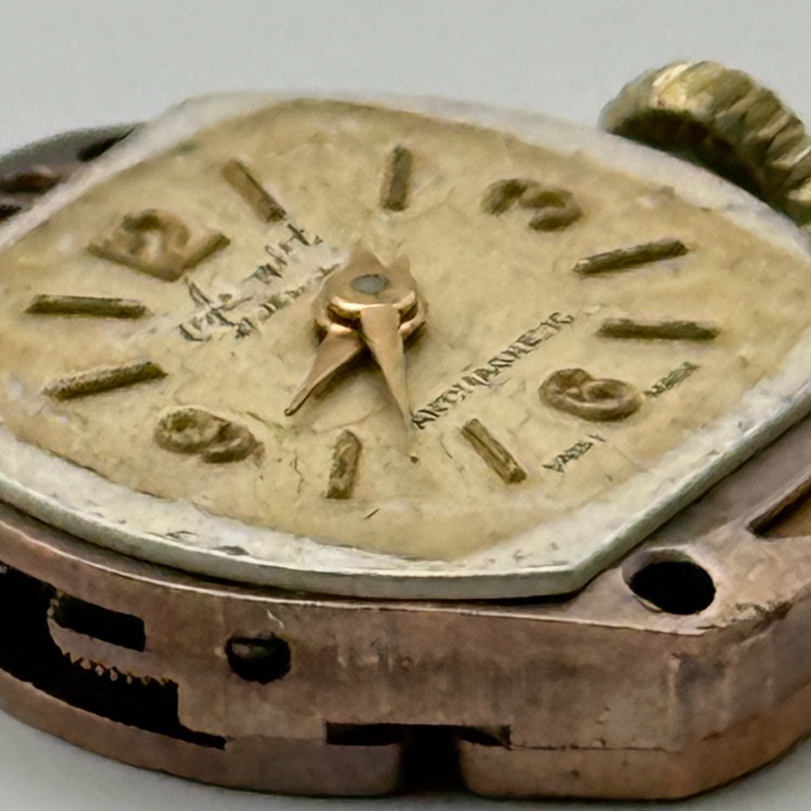 FHF 60 Watch Movement Accurist 21 Jewels Swiss Manual Wind Parts Repair 15.3mm