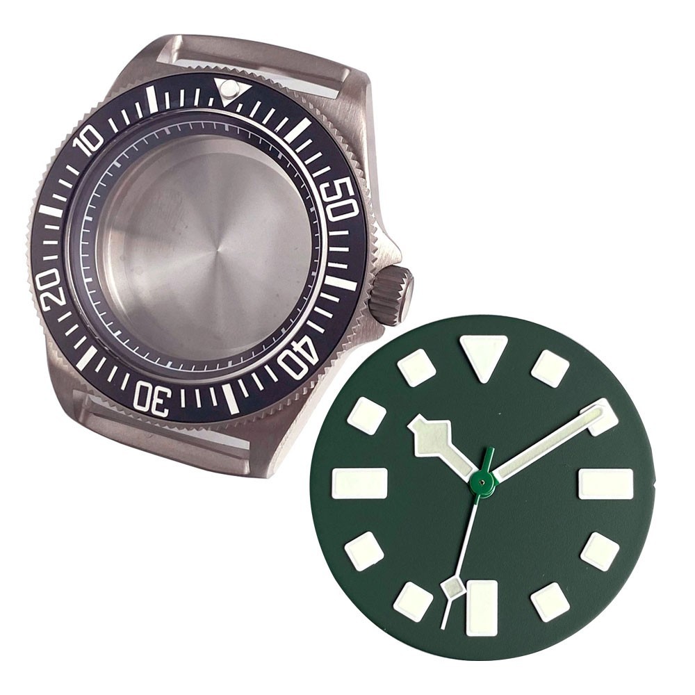 42mm Titanium 20ATM Sapphire Glass Watch Case Set Fit NH35 NH36 ETA2824 Movement
