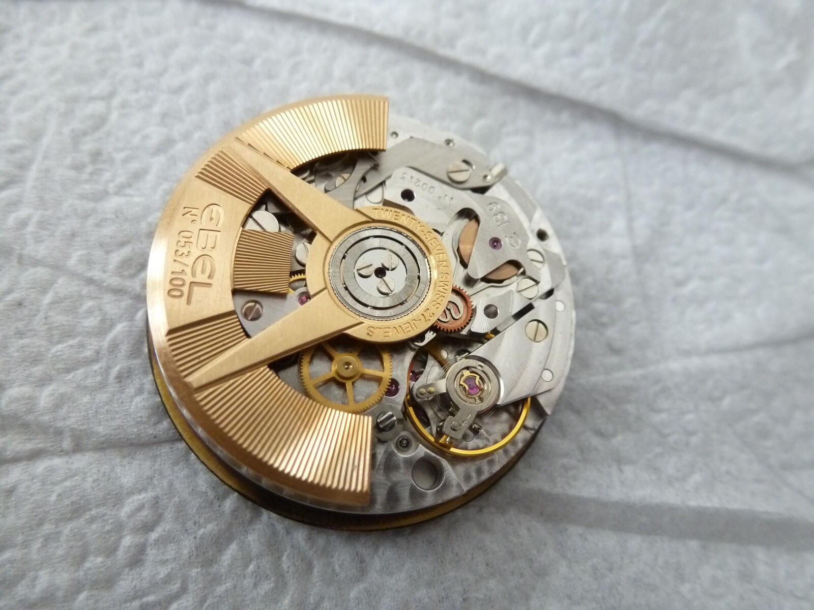 Ebel 1911 BTR Chronograph Cal 139 1215787 New Condition rare gold Rotor working